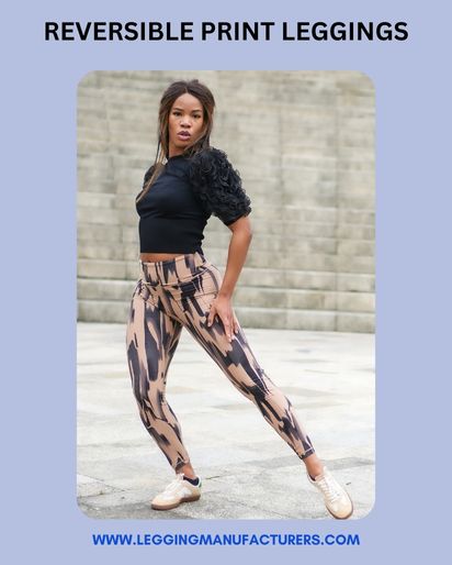reversible print leggings