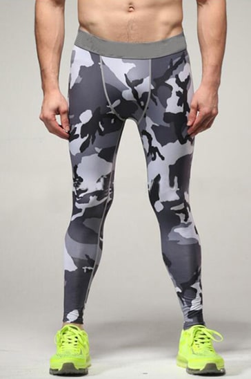 mens sports based printed leggings