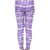 wholesale bulk purple printed leggings