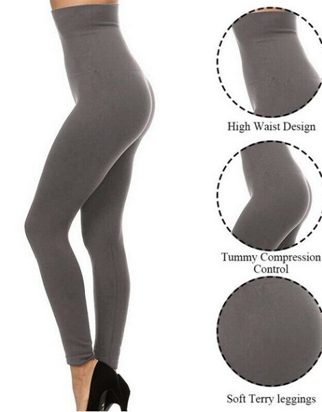custom high waist fleece line women leggings manufacturers