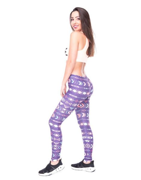 bulk purple printed leggings