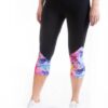 wholesale high waisted printed stretch capri leggings manufacturers
