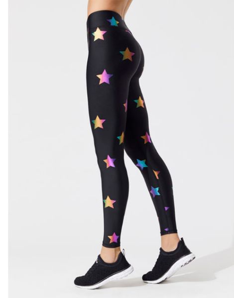 custom polyester star flag printed leggings