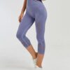 custom high waist stretch sports tights capri manufacturers