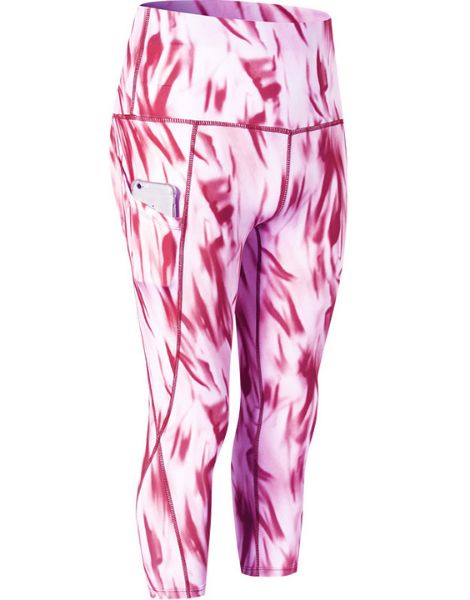 wholesale high waisted printed capri leggings
