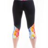 wholesale high waisted printed stretch capri leggings
