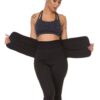 custom fat control sweat capri leggings with waist trainer belt
