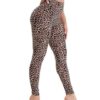 wholesale high waisted spandex leopard printed leggings