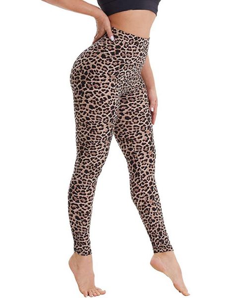 wholesale high waisted spandex leopard printed leggings