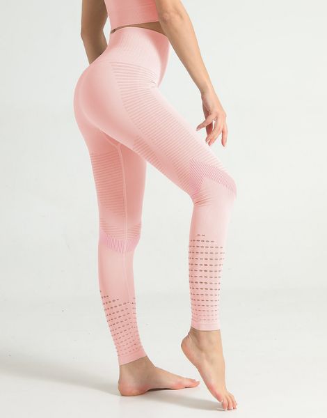 wholesale high waisted breathable nylon seamless leggings
