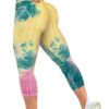 wholesale bulk tummy control high waisted spandex workout capri leggings