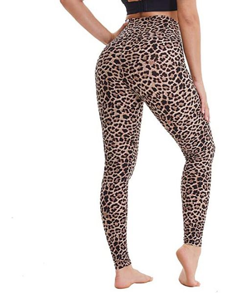 wholesale high waisted spandex leopard printed leggings manufacturers