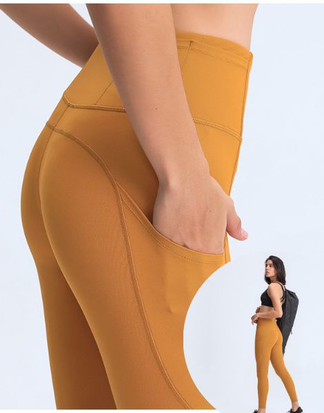 wholesale bulk quick dry spandex women fitness leggings with phone pocket