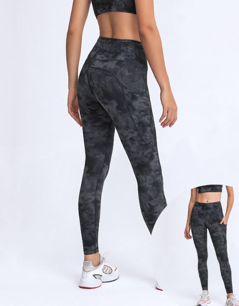 bulk quick dry spandex women fitness leggings with phone pocket