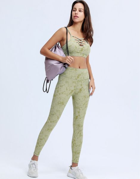 wholesale high waisted polyester women yoga leggings manufacturers