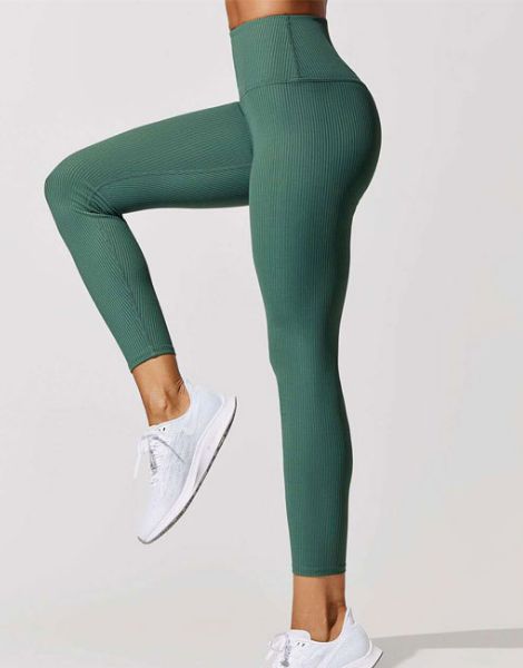 Personalized Wholesale Spandex Ribbed Yoga Leggings Manufacturers