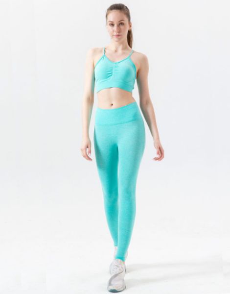wholesale bulk 2 piece shockproof womens fitness legging