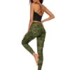wholesale quick dry spandex printed fitness leggings