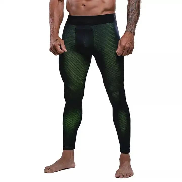 Custom Elastic Compression Leggings For Men Manufacturer