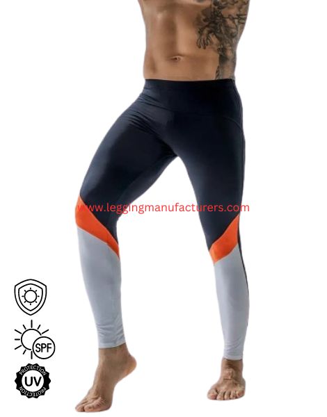 mens running upf leggings wholesale