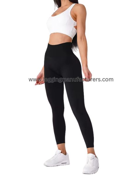 black seamless running leggings wholesale