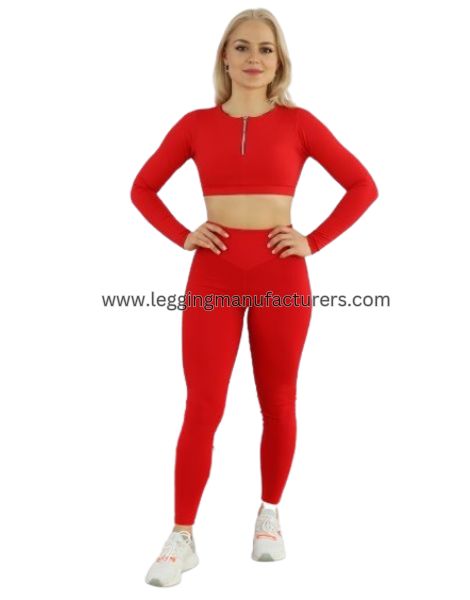 wholesale red leggings outfit
