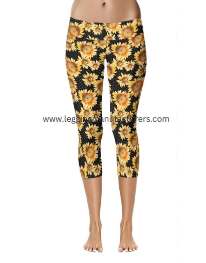sunflower capri leggings wholesale