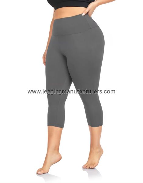 women plus size yoga capris pants manufacturer women plus size yoga capris pants wholesale