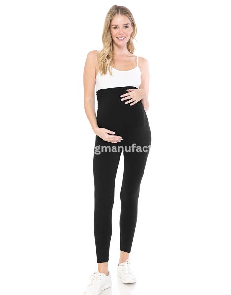 Black Elastic Maternity Leggings Wholesale