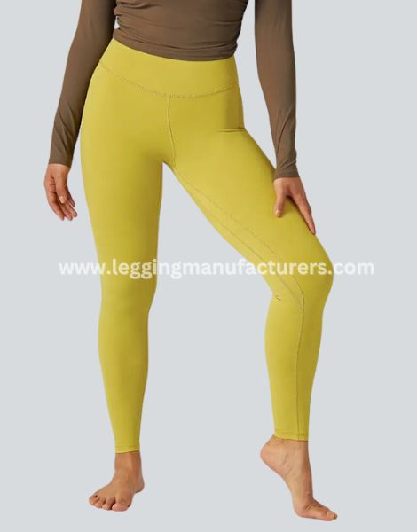 Solid Color High Waisted Yoga Leggings Manufacturer