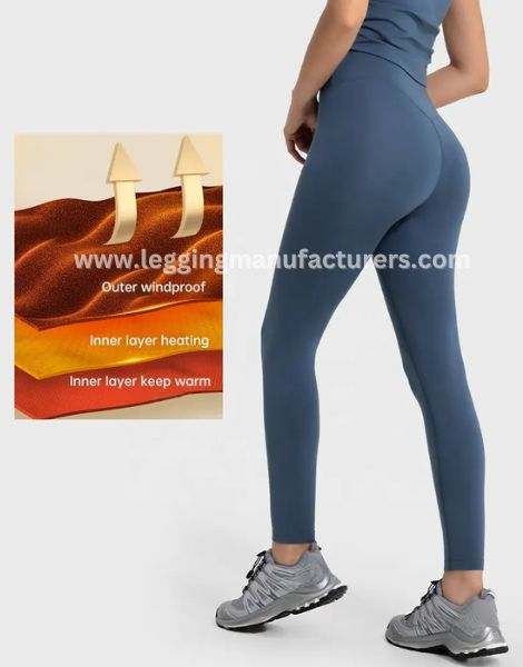 Thick High Waist Velvet Fleece Lined Winter Leggings Wholesale