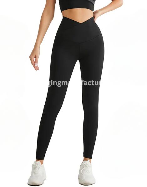 Breathable Seamed Crossover Yoga Leggings Manufacturer