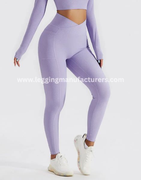 Scrunch Butt Crossover Waist Leggings Manufacturer