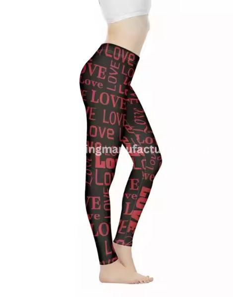 Love Printed Valentine Leggings Wholesale