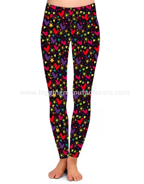 Women’s Polyester Love Print Valentine Leggings Women Polyester Love Print Valentine Leggings Suppliers