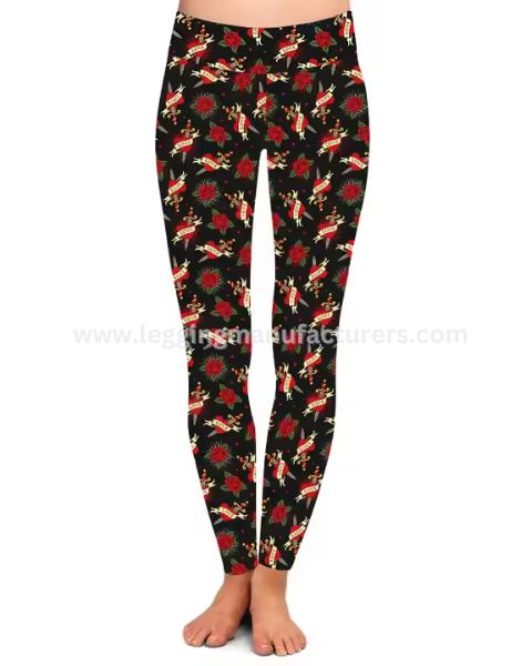 Women’s Rose Printed Valentine’s Day Leggings Women Rose Printed Valentine's Day Leggings Manufacturer