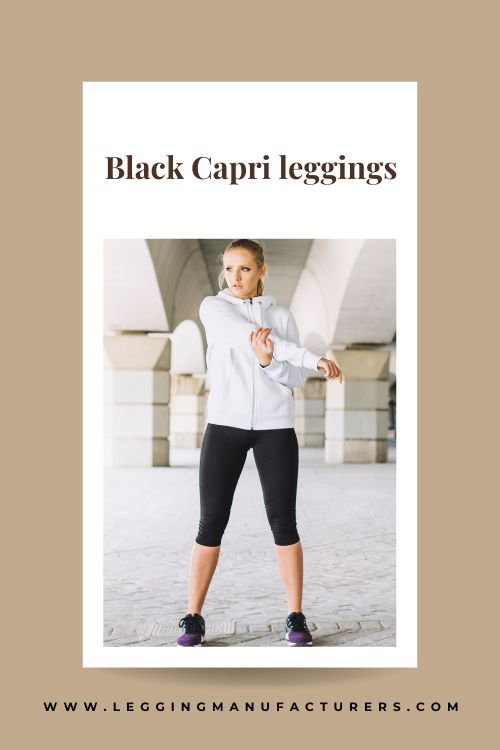 black capri leggings