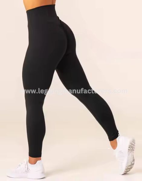 Black High Waist Butt Lifting Leggings Manufacturer