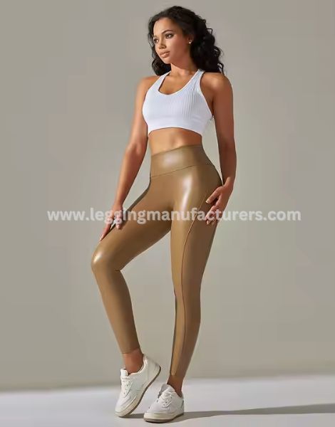 High Waist Shine Sports Leggings Manufacturer