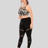 camo print bra black highwaist leggings vendor