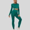 dark turquoise highwaist mesh leggings set custom