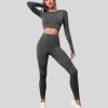 faded grey highwaist leggings set wholesaler
