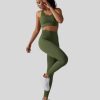 green round neck bra highwaist leggings wholesaler