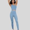 vista blue highwaist leggings set supplier