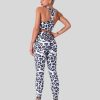 white leopard print highwaist leggings supplier