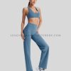 flared leggings with full sleeve crop top manufacturer