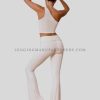 flared leggings with one shoulder top manufacturer