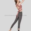 wholesale fashionable dance leggings with crop top set