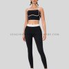 unbranded trendy spandex leggings and matching bra set