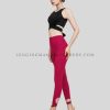 fashionable dance leggings with crop top set supplier
